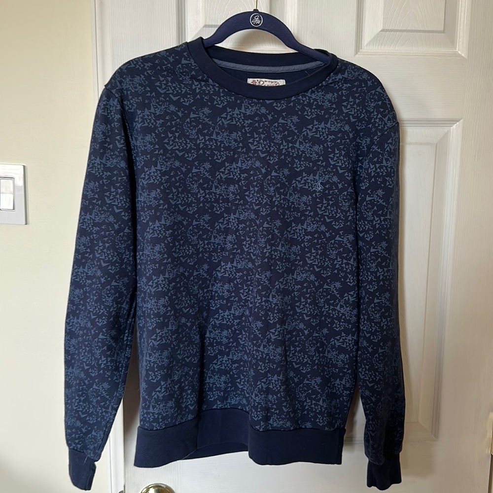 Penguin blue patterned men’s sweatshirt